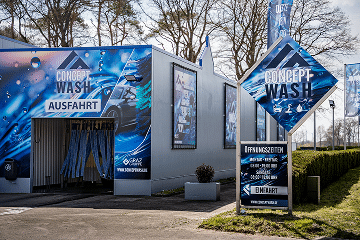 Außenaufnahme Waschanlage